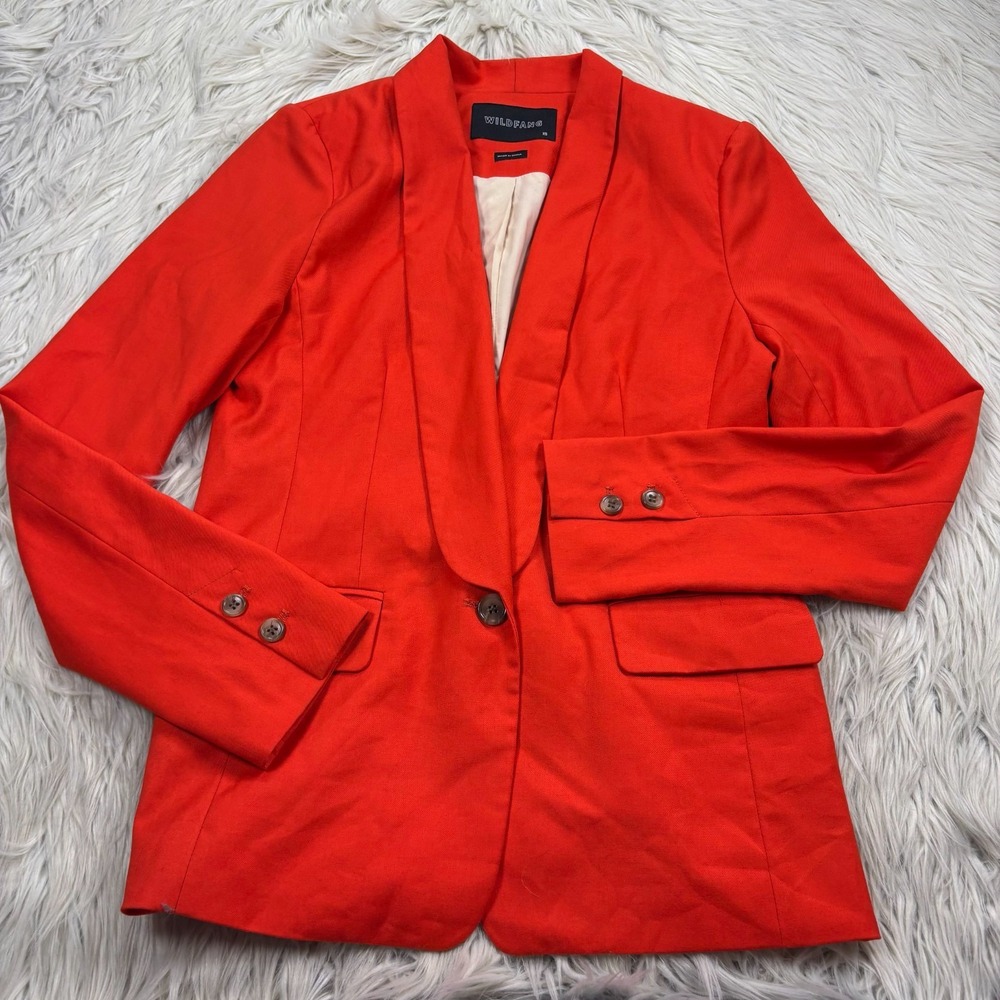 Wildfang Women's XS Red Orange Essential Tux Blazer Empowerment